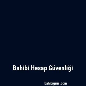 Bahibi Hesap Güvenliği
